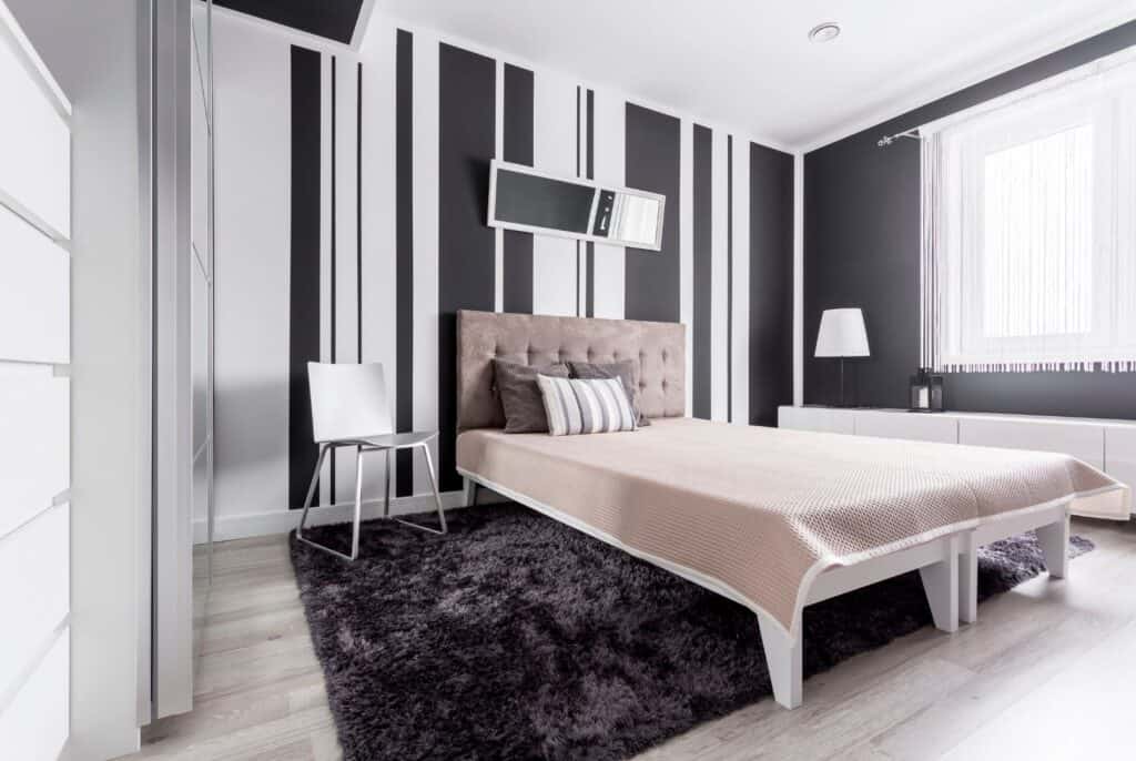 déco-peinture-chambre-noir-blanc